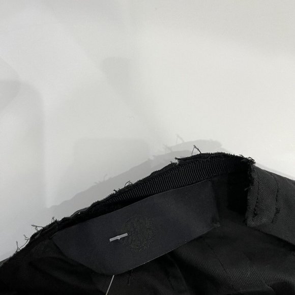 NWOT $590 Marc Le Bihan Black Long Sleeve Cotton Blouse French sz 40 US sz 8 - Picture 7 of 10